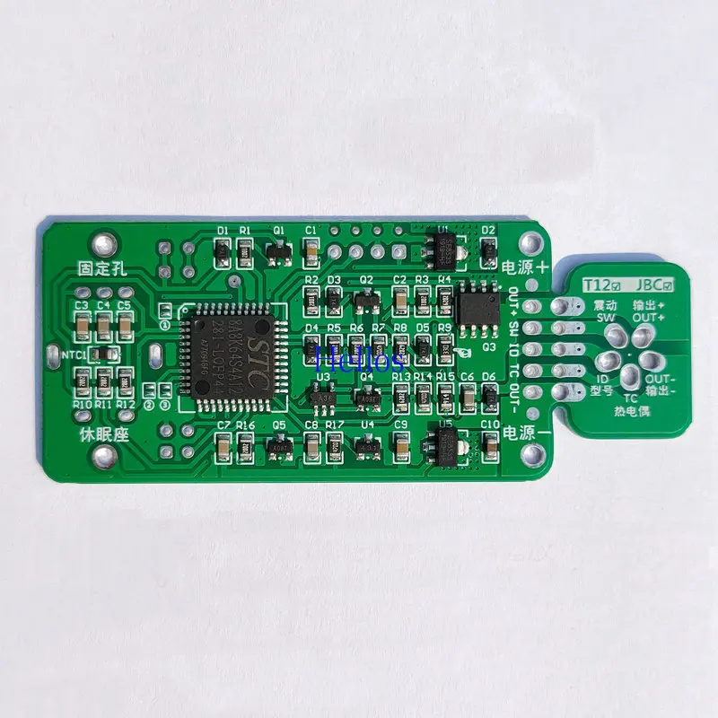 OLED Screen T12/JBC245/210 Three-in-one Controller Board White Photoelectric Soldering Iron Repair Soldering Station DIY Kit