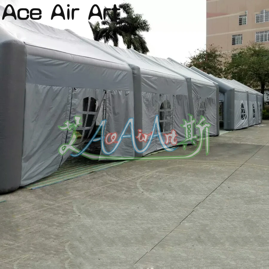 High Quality Gray Tent Inflatable Wedding Tent  With Electric Air Blower For Outdoor Event Made By Ace Air Art