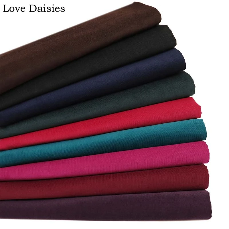 100% Cotton BLACKISH GREEN BROWN Khaki BLUE BLACK PURPLE WINE RED Slim Corduroy Soft fabrics for Apparel Hat Dress Pants Shirt