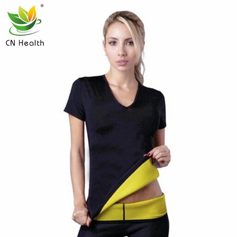 

CN Health Women's Heating Burst into Sweat Short Sleeve Vest Body Shaping Breathable slimming products Free Shipping