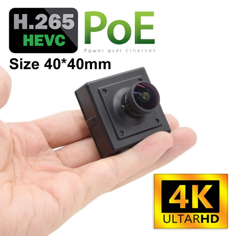 Mini Caméra de permission IP POE 4K 1080P 3MP 4MP 5MP 8MP 2160P P2P, Dispositif de Sécurité Nik, Audio, à Monter Soi-Même, Harmony RTSP