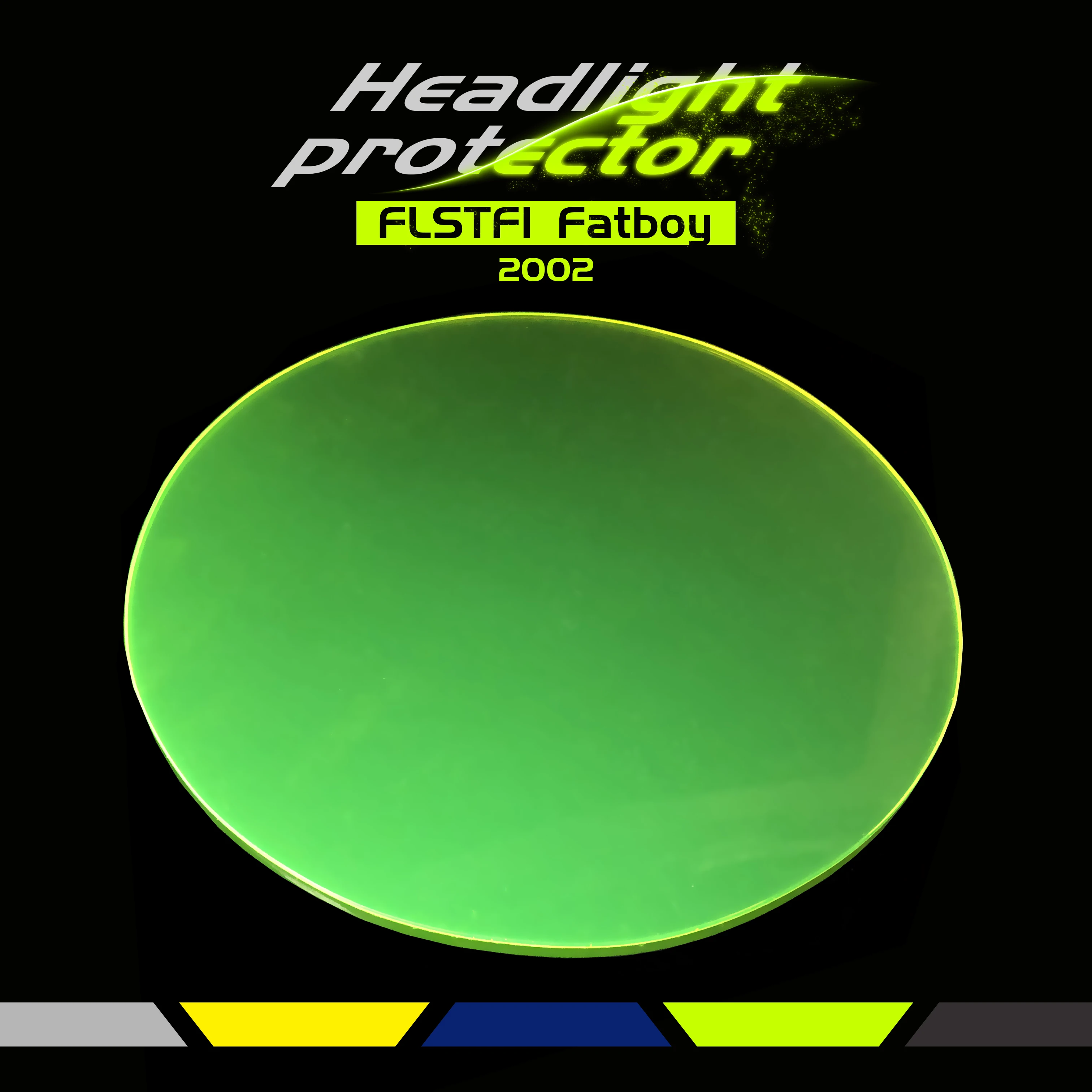 

For HARLEY FLSTFI Fatboy 2002 Motorcycle Accessories Screen Lens Guard Acrylic Headlight Protector Cover Headlamp Shield