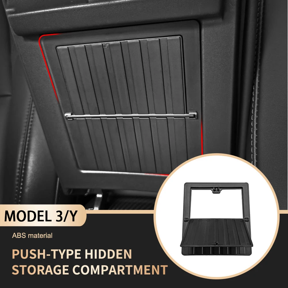 

For Tesla Model 3 Y 2017-2021 ABS Car Armrest Box Hidden Storage Case Organizer Model 3 Y 2021 Auto Interior Tuning Accessories