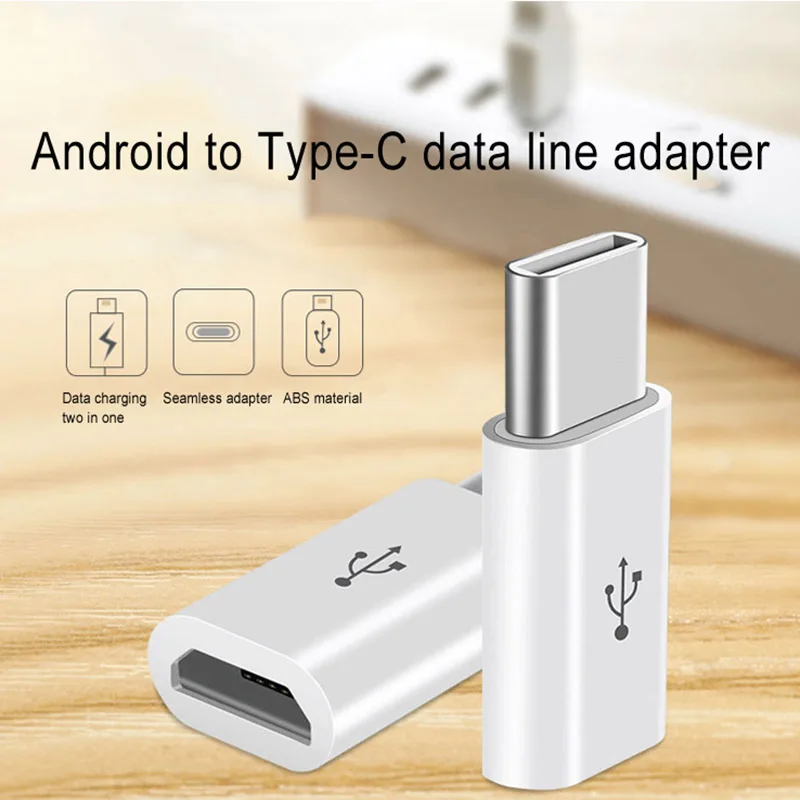 1000PCS OTG Converter for Smart Product Accessories Exquisite Small Micro To USB-C Type-C USB 3.1 Data Charging Adapter General