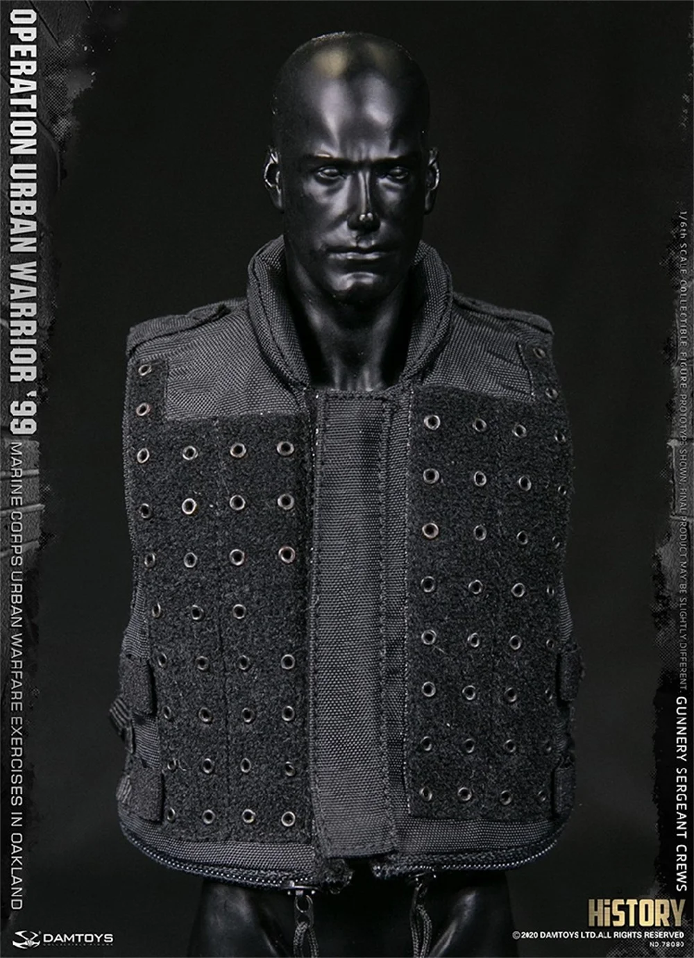 For Sale DAM 78080 DAMTOYS 1/6th Marine Corps Cruise Fashion Black Vest Model For 12inch Body Doll Accessories