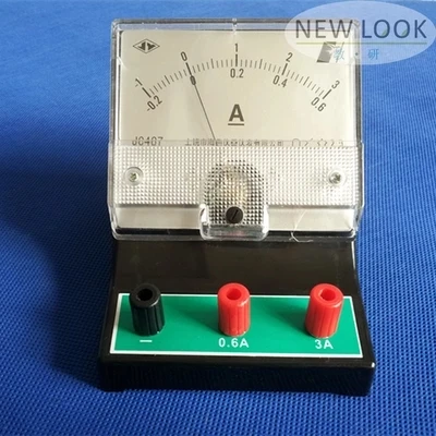 

Physics Electrical instruments Dc ammeter Double range 2.5 level 0.6A/3A ammeter free shipping