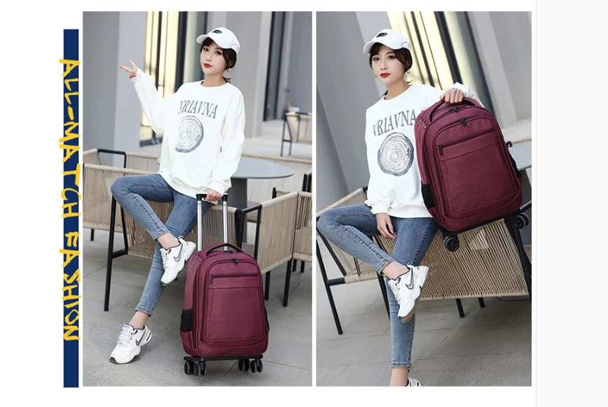 20 Inch women luggage Bags on wheels Travel trolley Bag Luggage wheeled bags Laptop Bag Wheels Travel trolley spinner suitcase