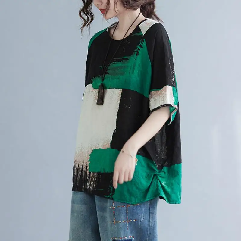 Oversized Cotton Summer T Shirt Women Korean Vintage Tee Shirt 2024 Tops Oversize T-shirt Casual Woman Tshirt Camiseta Mujer