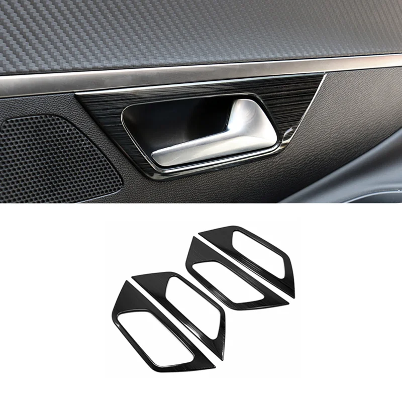 

For Peugeot 3008 GT 5008 2017 18 2019 2020 2021 Car Armrest inner door bowl handle Cover Trim Stainless Styling Accessories 4pcs