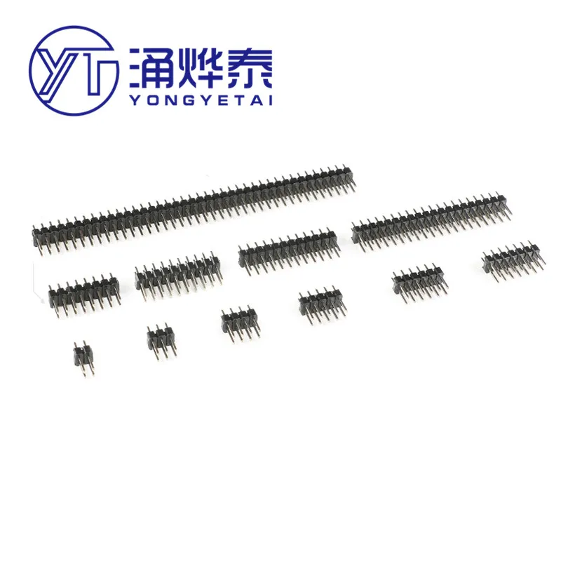 

YYT 2.54mm Male Pin Header Connector 2.54 Strip Double Row Pin header Socket 2*2P3P4P5P6P7P8P9P10P11P12P13P14P15P16P17P20P25P40P