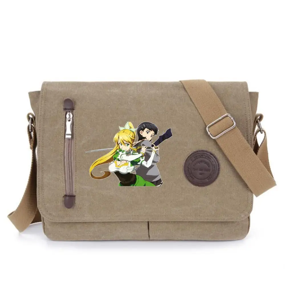 Sword Art Online shoulder bag student bookbag Messenger Bags for Teens Boys Crossbodybag Women Travel Shoulder Bags