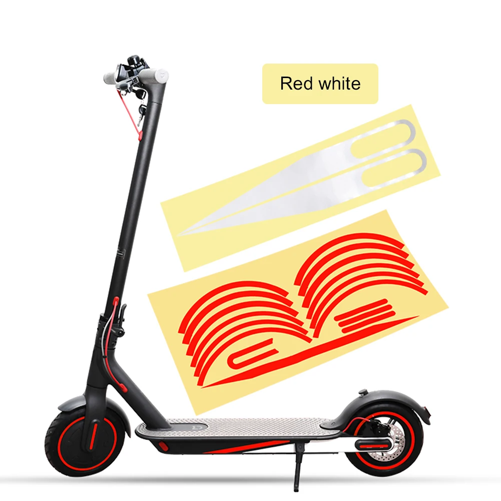 Wheel Hub Protective Reflective Sticker for Xiaomi M365 Pro 1S Pro 2 Electric Scooter Wheel Sticke Parts Scooter Accessories