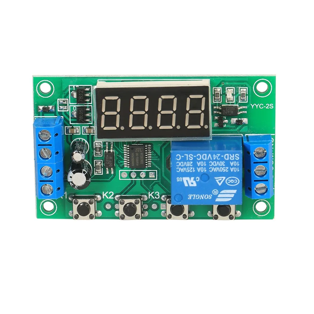 Einstellbare 5A LED Verzögerung Relais Modul Verzögerung Timer Control Switch Board