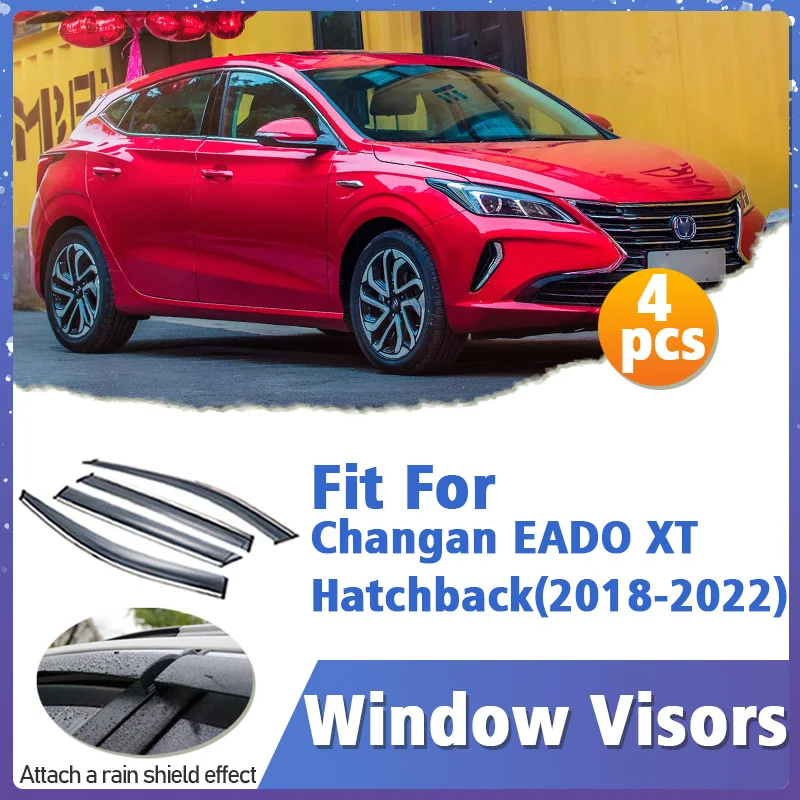 

Защитный козырек на окно для Changan EADO XT Hatchback 2018-2022, накладка, навесы, защита от солнца, дождя, дефлектор, аксессуары