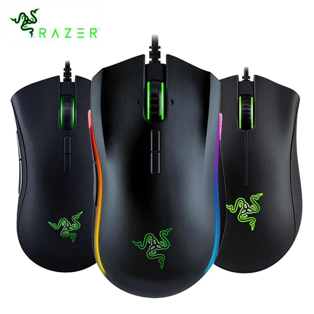 Razer Series DeathAdde Essential, Mamba Elite,Tournament Edition ,Razer Basilisk V3 ESports Wired Mouse