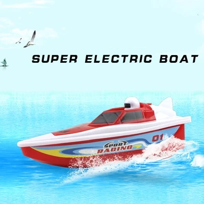 Dropshipping Aa Battery 1/64 Electric Funny Speed Boat For Bathroom Bathtub Swimming Kids Best Bath Toys Gift