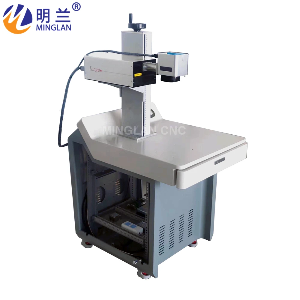 Long Life 3W 5W UV Laser Marking Machine For Plastics Glass JPT INNO Water Cooling