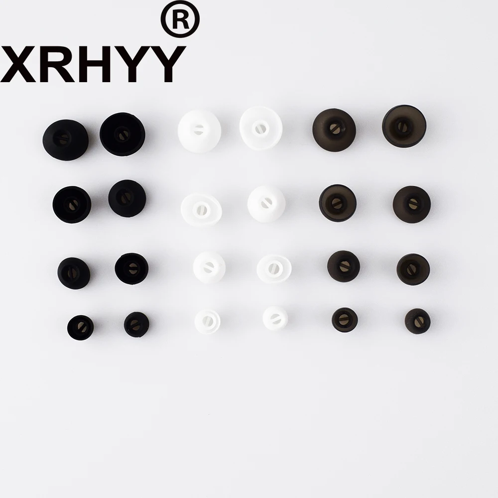 XRHYY XS/S/M/L 4 أحجام 4 زوج استبدال محولات الأذن في الأذن ياربود لينة سيليكون الأذن تلميح ل سنهيسر الزخم HD1 سماعة