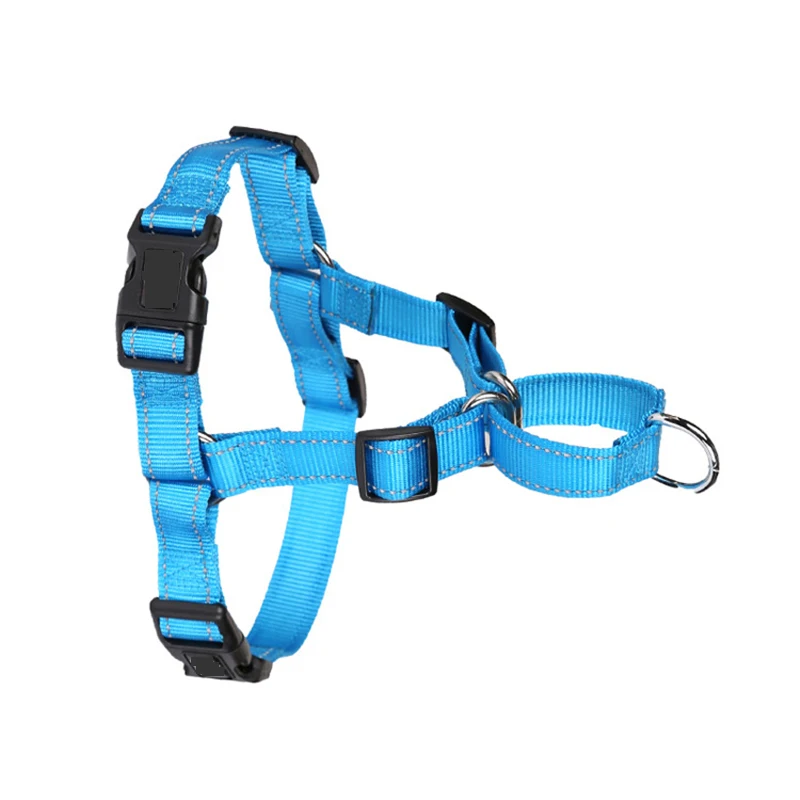 Cheap Easy Walk Dog Chest Harness Heavy Duty Chest Strap Nylon Front Pull Dog Harness No Pull Pet Control Reflective Breathable