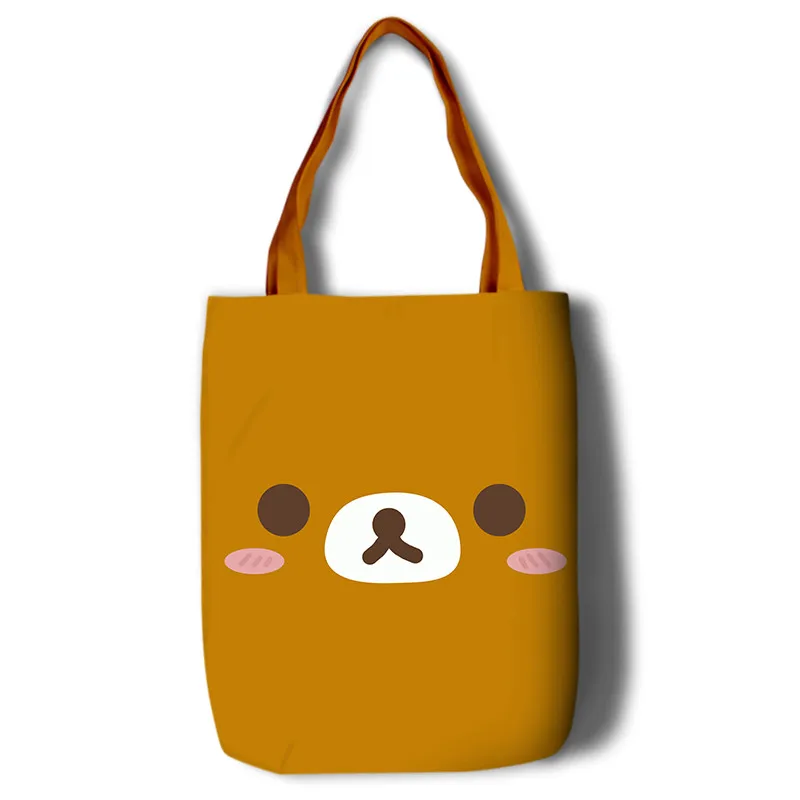 Korilakkuma-Sacs à Provisions en Toile Réutilisables pour Bol et Garçons, Cute Cuillère à soupe, Décontracté, Initié, Livre Sв, Femme, Ours Rilakkuma