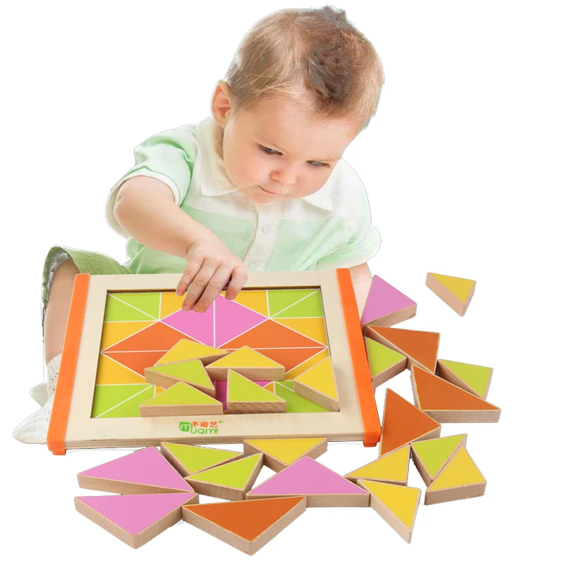 

Wooden Toys child Montessori Geometry Shape Cognition Board Baby Early education Learning Matching sensory Toys