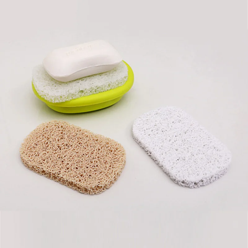 2Pcs PVC Soap Saver, Soap Pad, Environmental Protection And Mildew Proof,Spray-Sprayed Non-Slip Water-Proof Soap Pad, BPA Free