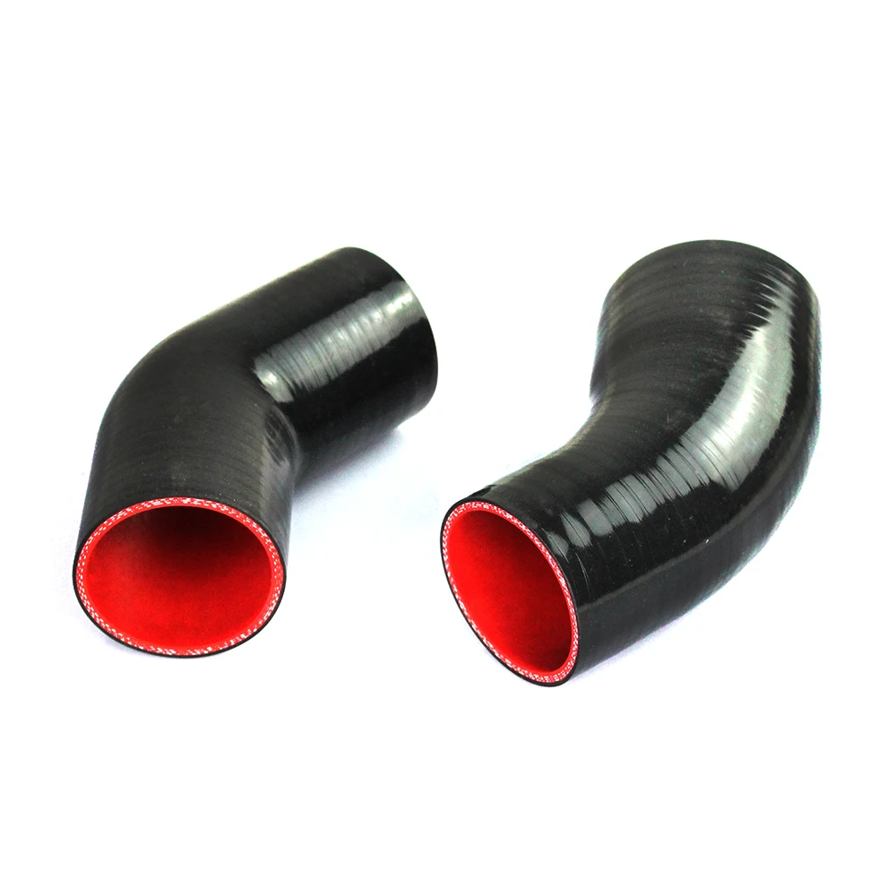 Manguera de codo de silicona para coche, reductor de 45 grados, 38, 45, 63, 76, 83, 89MM, tubo de curva de Joiner de goma, accesorios de coche,