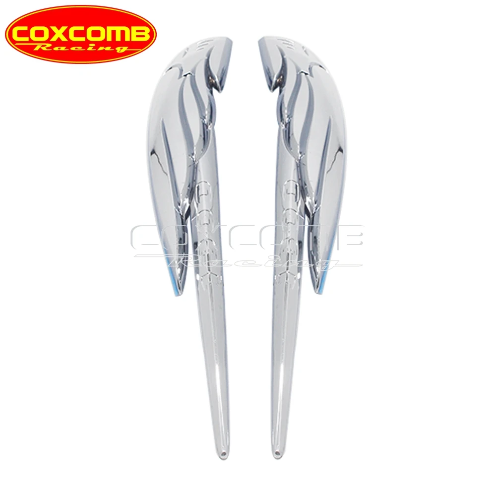 1Pair Motorcycle Chrome Gas Tank Emblem Badge Decal 3D Stereo Stickers For Honda VTX 1300 C/R/S VTX1300 VTX1300S VTX1300R