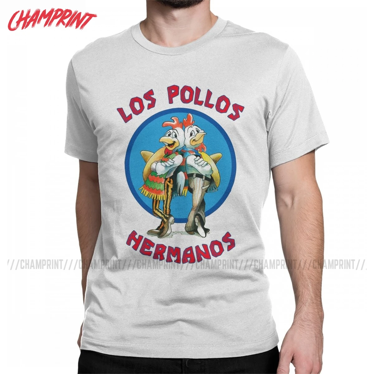 Men\'s Los Pollos Hermanos Breaking Bad T Shirt TV 100% Cotton Clothing Funny Short Sleeve O Neck Tee Shirt 6XL T-Shirts