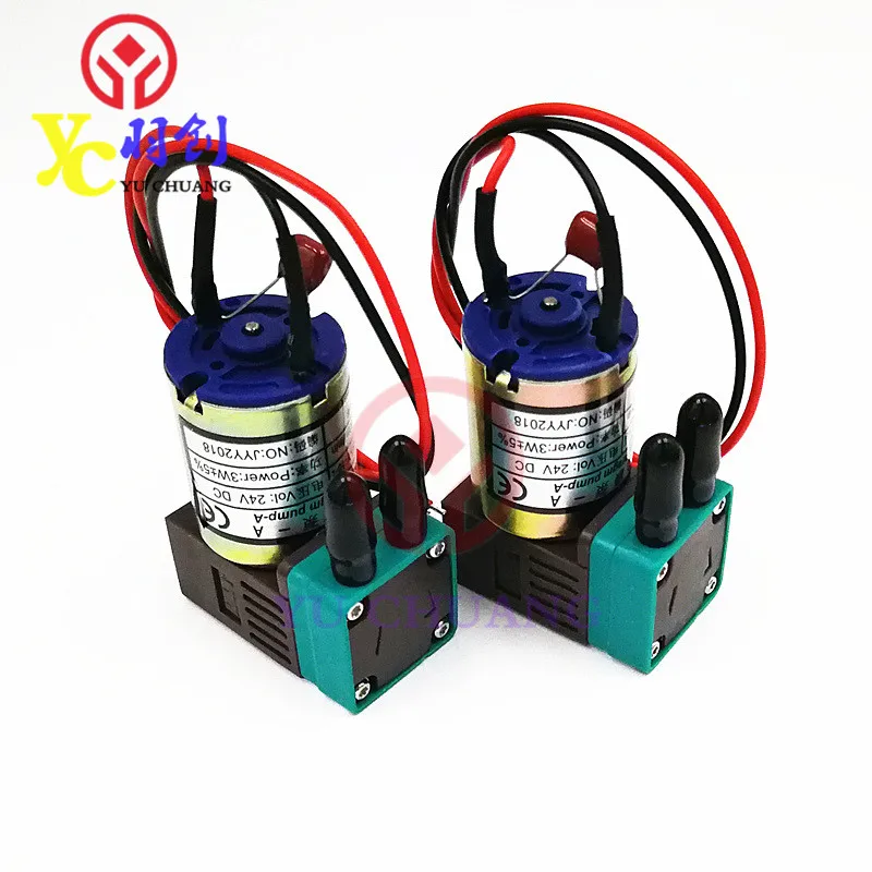 JYY Small Ink Pump 24V 3W Micro Diaphragm for Sky-Color/Xuli/Human DX5 Inkjet Printer (100-200ml/Min)