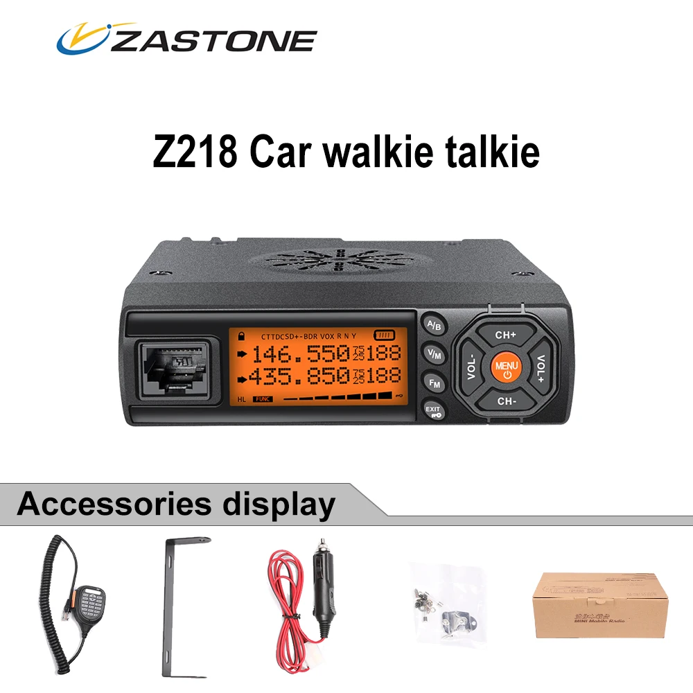 Zastone z218 VHF UHF Mini radio 25W Walkie Talkie car Two Way radio comunicador HF Transceiver