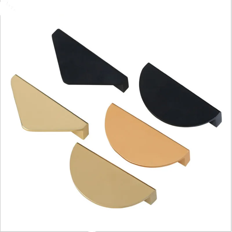 2 Pieces Simple Aluminum Alloy Drawer Door Handle