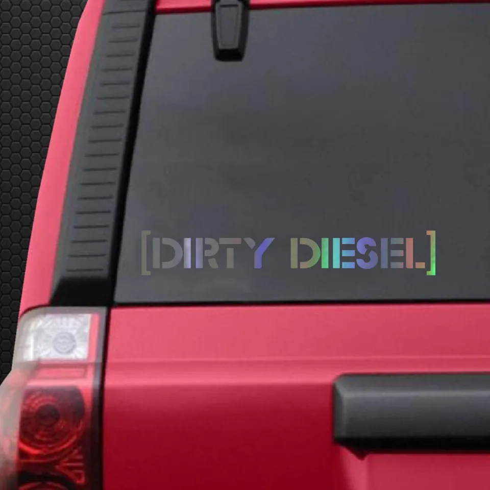 Car Stickers 13.6CM*2.1CM Fashion DIRTY DIESEL Car Motorcycles Decoration Reflective Car Styling Custom Sticker