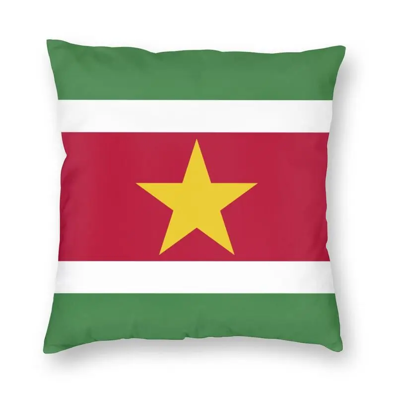 The Suriname Flag Pillow Cover Decoration Cushions Throw Pillow for Living Room Double-sided Printing