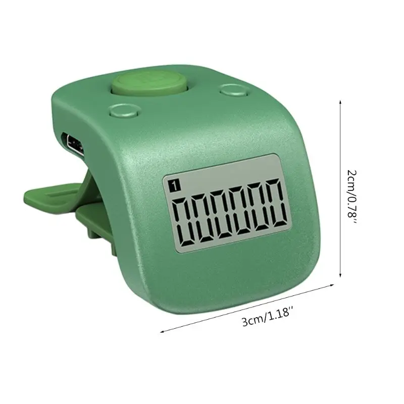 Mini Rechargeable Digital LCD Electronic Finger Ring Hand Tally Counter Six/6 Digit Buddha beads/Prayer Counter Clicker