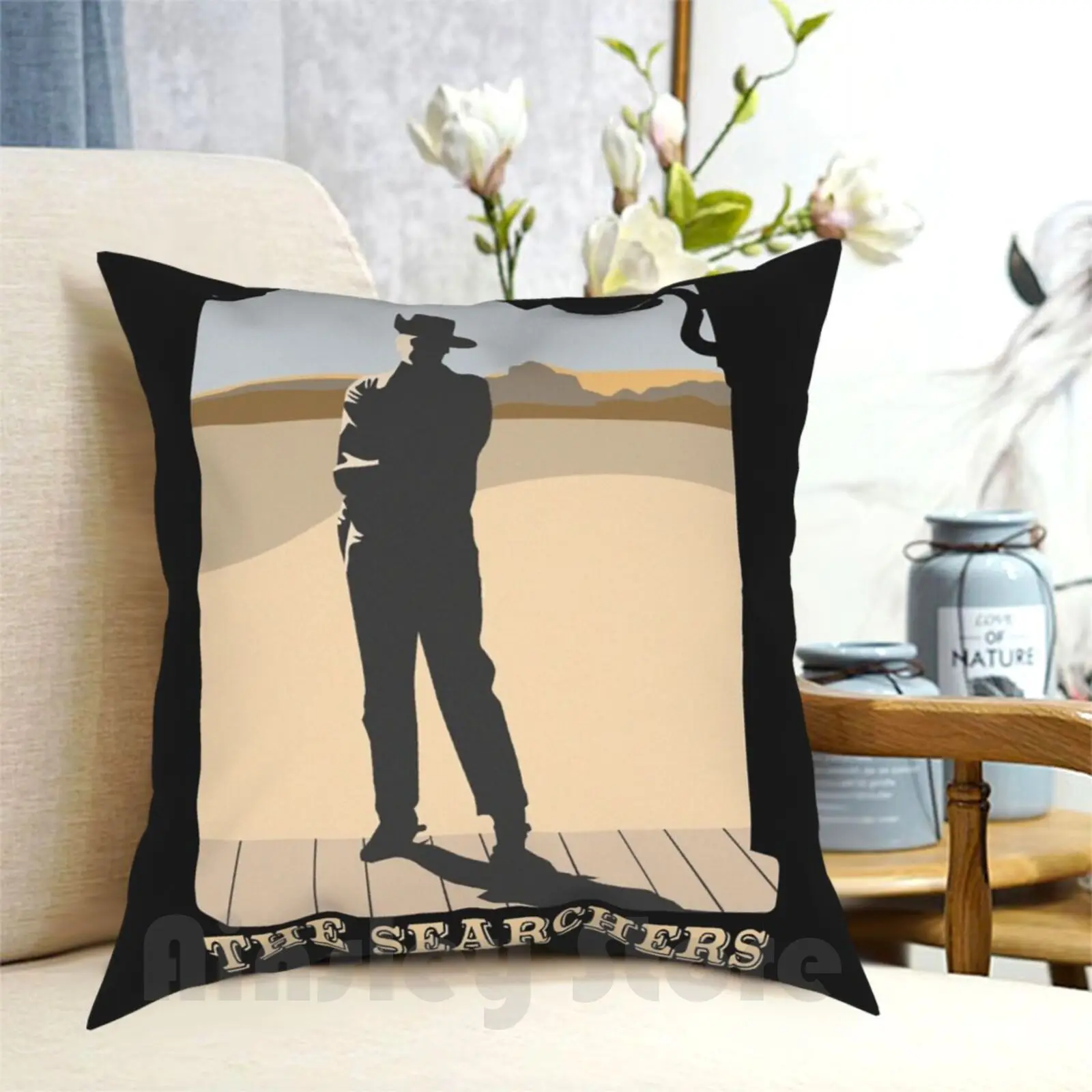 John Wayne-Cowboy Pillow Case Printed Home Soft DIY Pillow cover John Wayne Cowboy Movies Old Movies The Old West The West