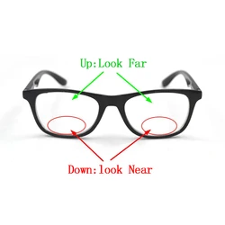Mother's Day Gift New Retro Women Bifocals Reading Glasses Magnifier Men Double Focals Look Near Far Presbyopic Eyeglasses N5