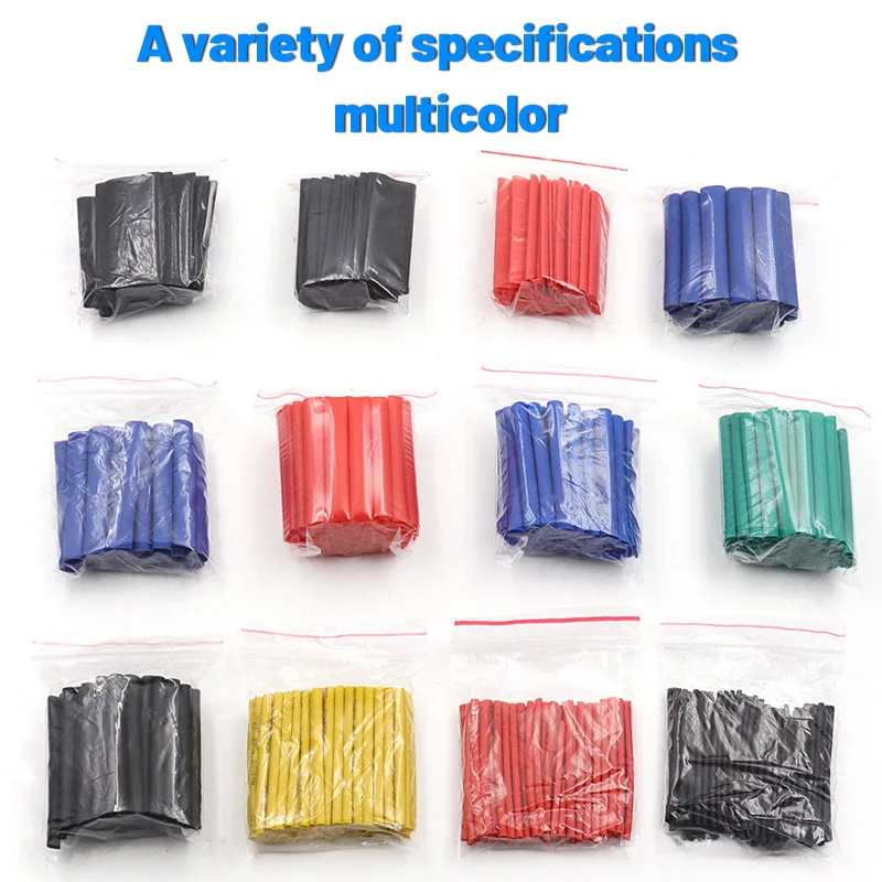 560Pcs ความร้อนหดท่อฉนวน Tube Assortment อิเล็กทรอนิกส์ Polyolefin สายชุดท่อหดความร้อน
