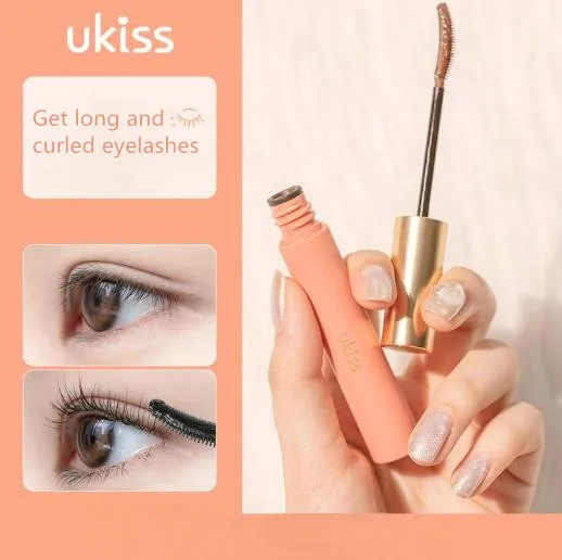 Ukiss Eyelash Primer จัดแต่งทรงผมกันน้ำ Curling การตั้งค่า Liquid กันน้ำยาวหนา Fine แปรงมาสคาร่า Nude