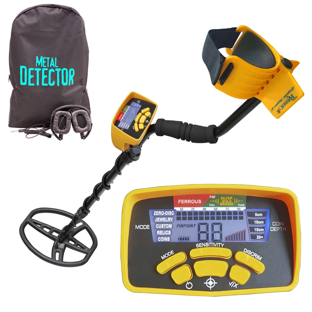 MD-6450 Underground Metal Detector updated of MD6350 Professional Gold Digger Treasure Hunter with digital display,backup light