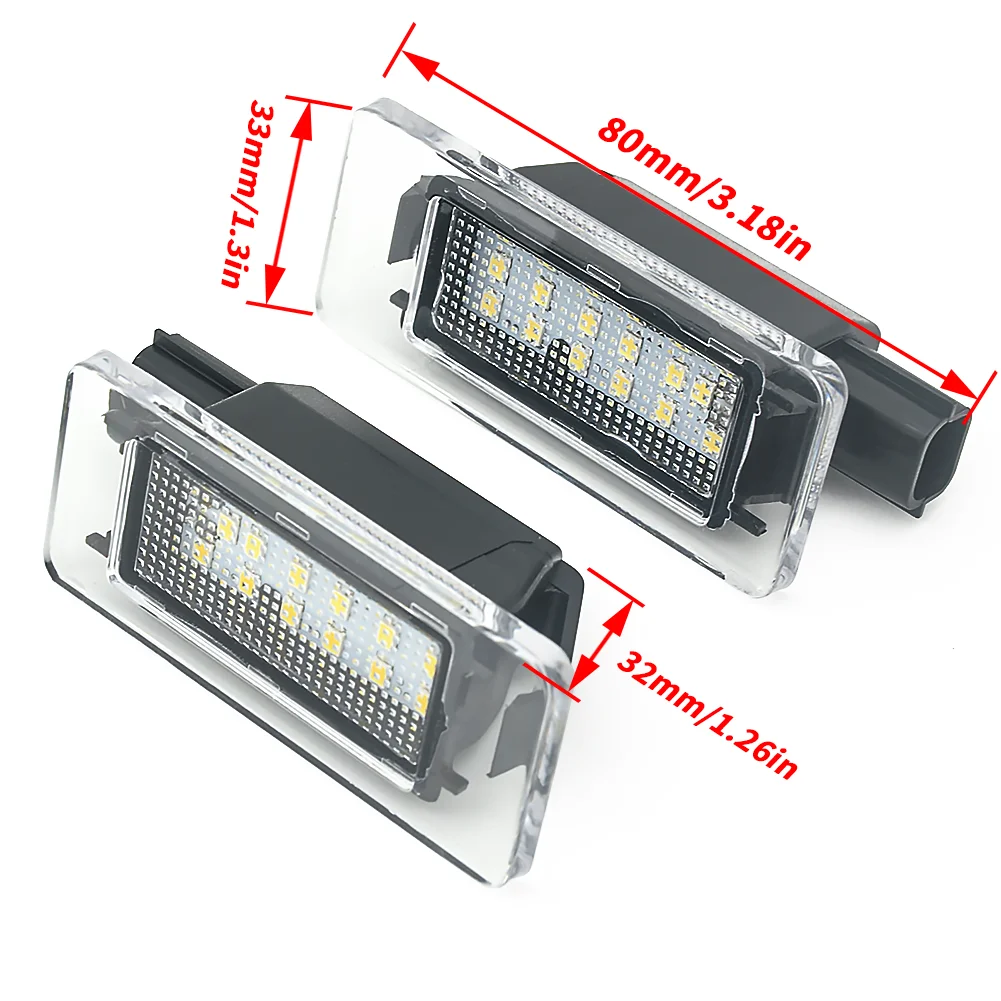 

Fits For Nissan Serena C27 2016- Altima 2019- Error Free SMD White Led Number License Plate Lights Lamp