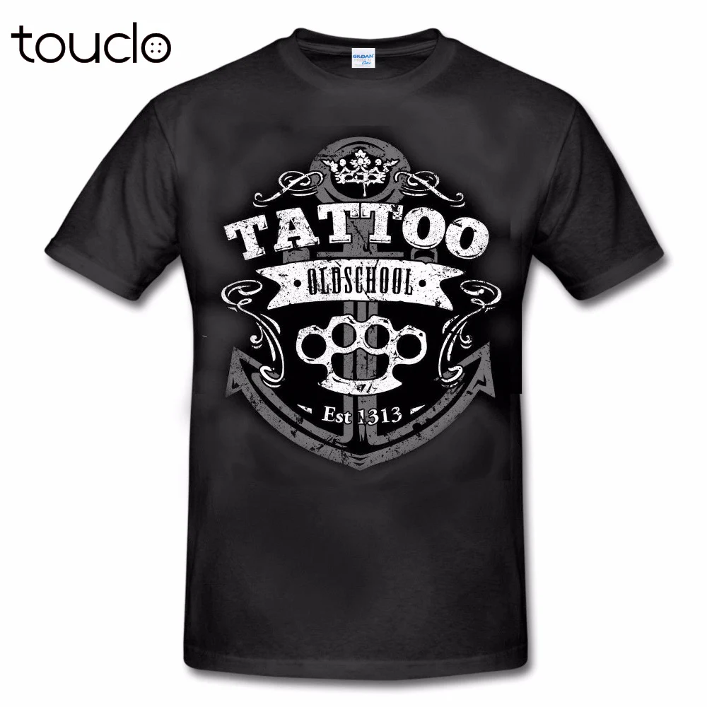 Fashion Men's T-Shirt Summer Style Vintage Tattoo Brass-Knuckle Bad Boy Special Edition Rockabilly Biker Tee Shirt Print