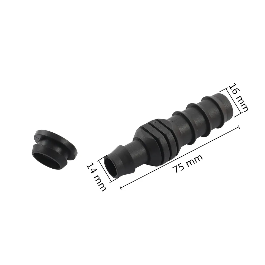 DN20 to DN16 Pipe Connectors Micro Drip Irrigation Pipe Hose Connector Gardening Watering System Joints with 17mm Sealing Ring