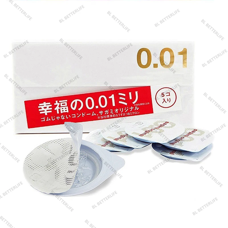 MADE IN JAPAN SAGAMI ORIGINAL 20pcs 0.01mm super slim ultra thin like not wear happiness 001 Condom men NO LATEX  Polyurethane