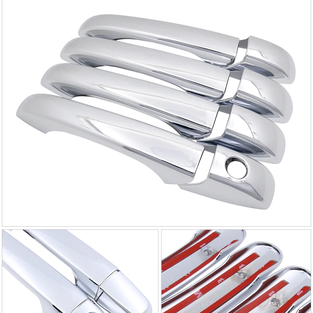 Chrome Handles Cover Trim for Chrysler 300 300C 2005 2006 2007 2008 2009 2010 MK1 Catch Car Accessories Stickers Auto Styling