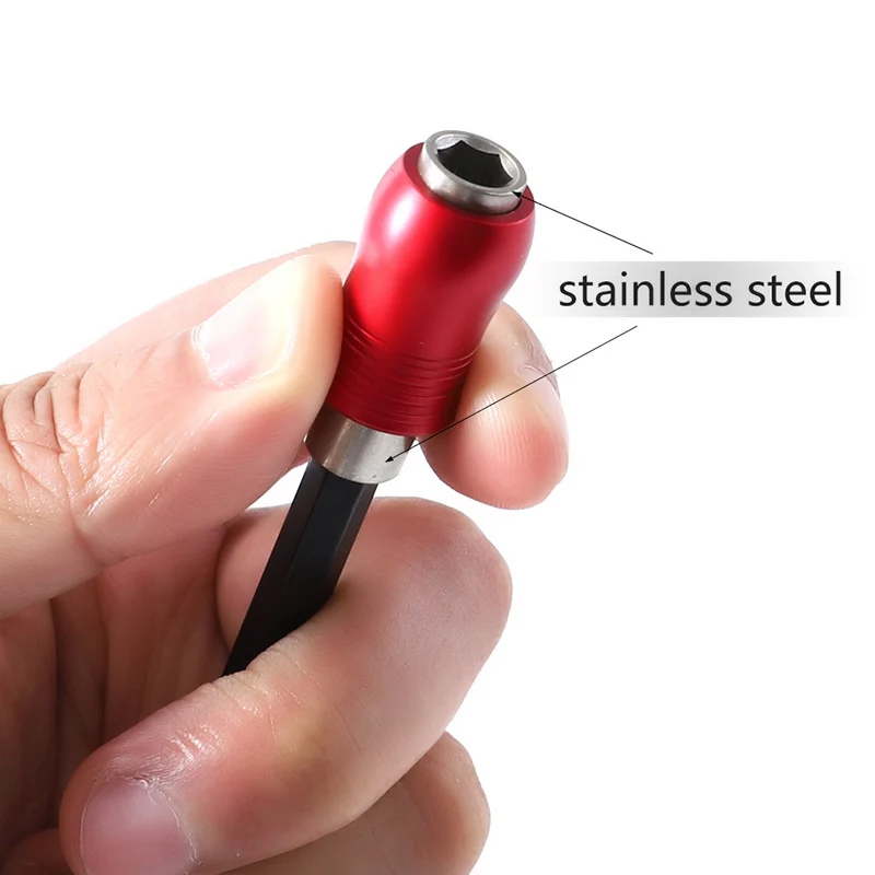 1/4'' Screwdriver Bit Holder Self-locking Magnetic Bit Holder Drill Bit Extension Bar for Power Tool