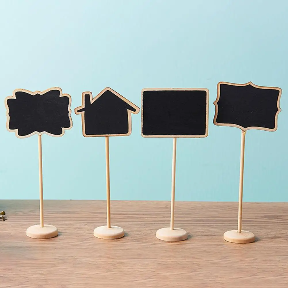 Mini tableau noir en bois, 10 pièces, Excellent Message, avec chevalets de Support