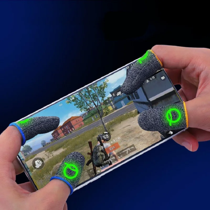 10Pairs Finger Cover Game Controller For PUBG Sweat Proof Non-Scratch Sensitive Touch Screen Gaming Finger Thumb Sleeve Gloves