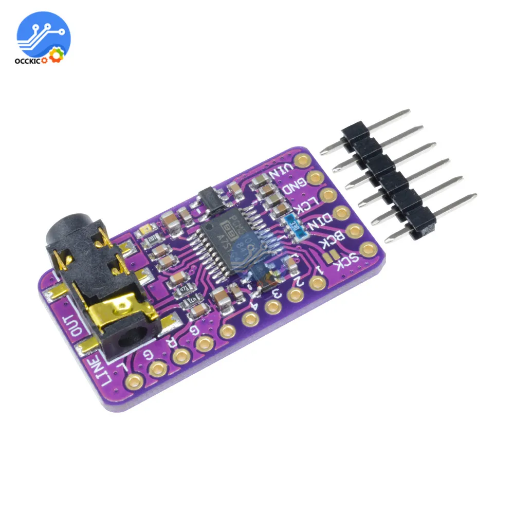 Modulo DAC del lettore dell'amplificatore della scheda Audio dell'altoparlante dell'interfaccia I2S del bordo del decodificatore PCM5102 GY-PCM5102