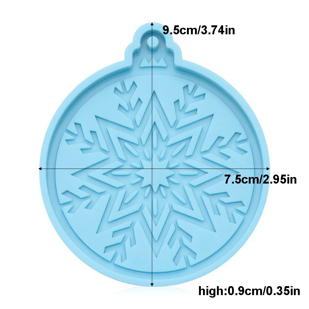 Christmas Ball Silicone Mold DIY Xmas ball Pendant Keychain Resin Crafts Epoxy Rubber Mold Candy Chocolate Jewelry Making Tools